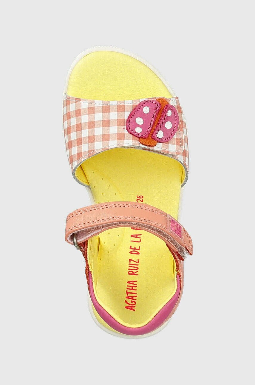 Agatha Ruiz de la Prada Детски сандали от кожа в розово - Pepit.bg