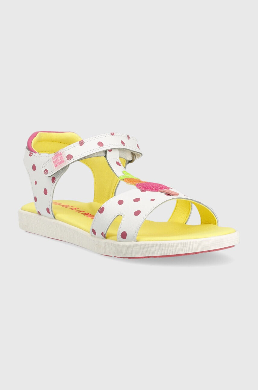 Agatha Ruiz de la Prada Детски сандали от кожа в бяло - Pepit.bg