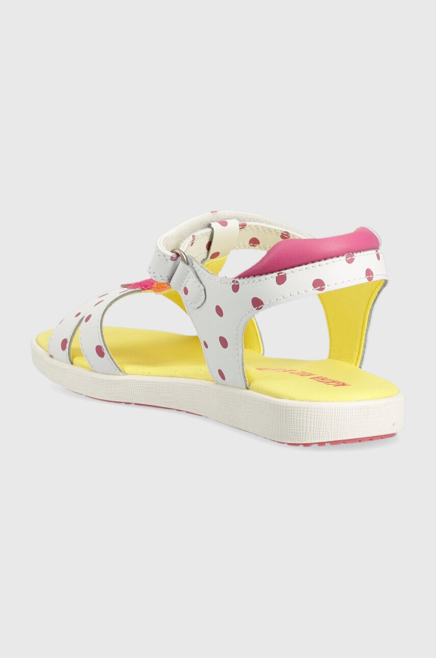 Agatha Ruiz de la Prada Детски сандали от кожа в бяло - Pepit.bg
