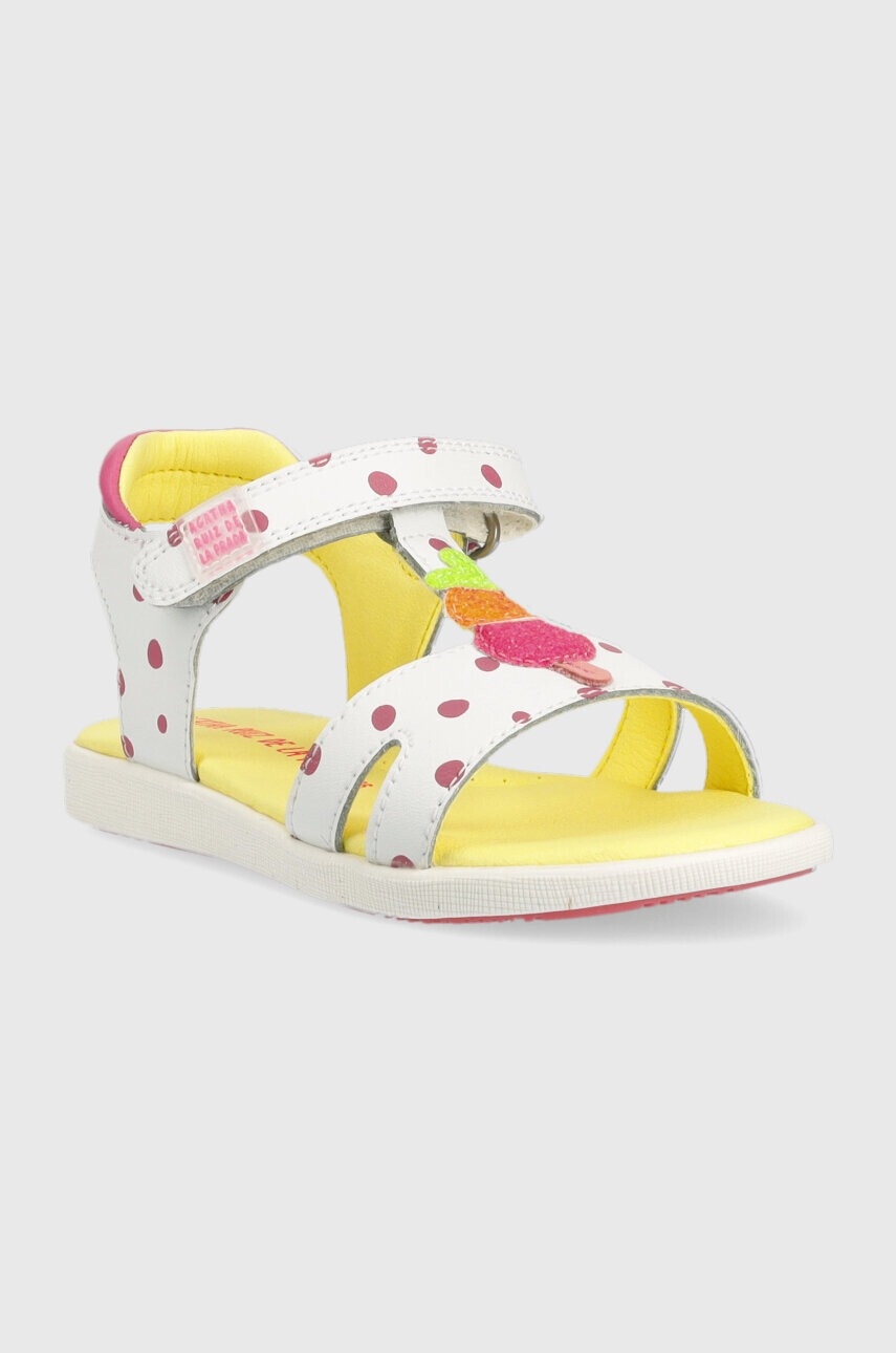 Agatha Ruiz de la Prada Детски сандали от кожа в бяло - Pepit.bg