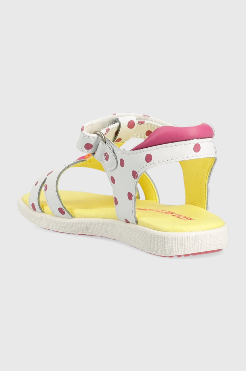 Agatha Ruiz de la Prada Детски сандали от кожа в бяло - Pepit.bg