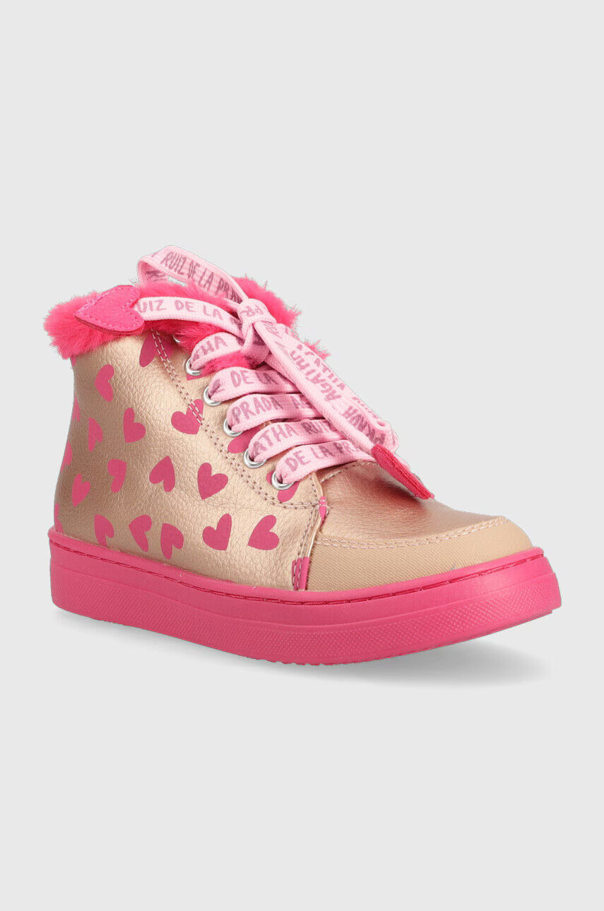 Agatha Ruiz de la Prada Детски зимни обувки в златисто - Pepit.bg