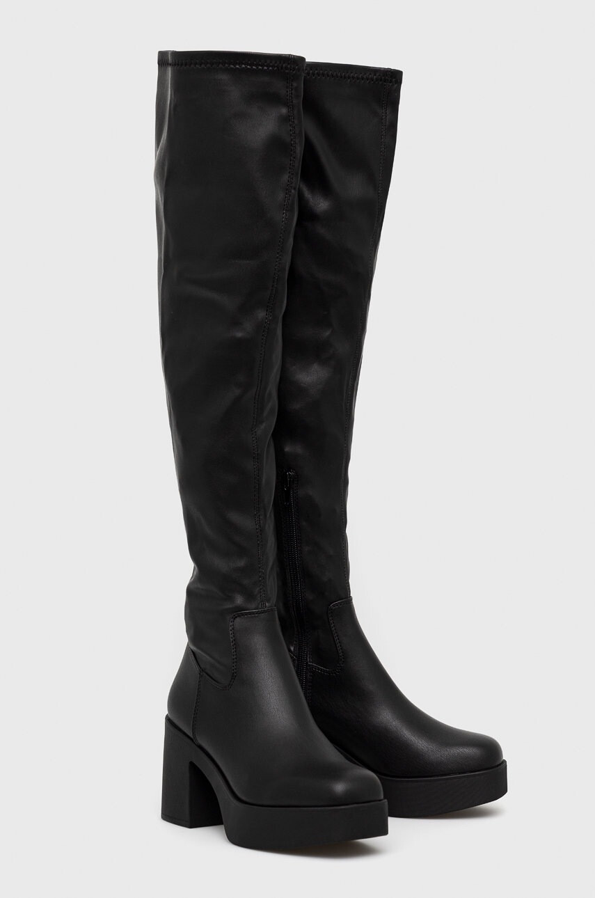 Aldo Ботуши Upscale в черно с висок ток - Pepit.bg