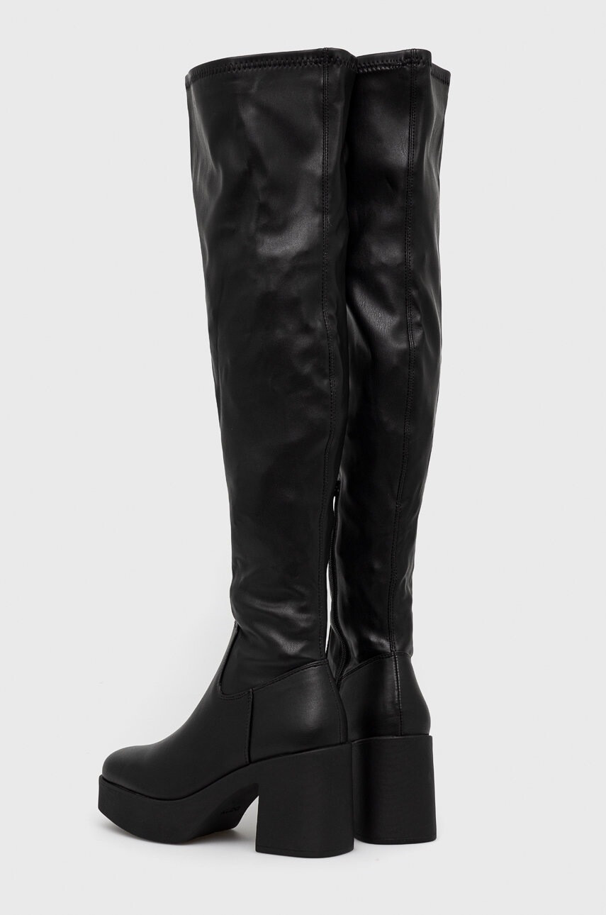 Aldo Ботуши Upscale в черно с висок ток - Pepit.bg