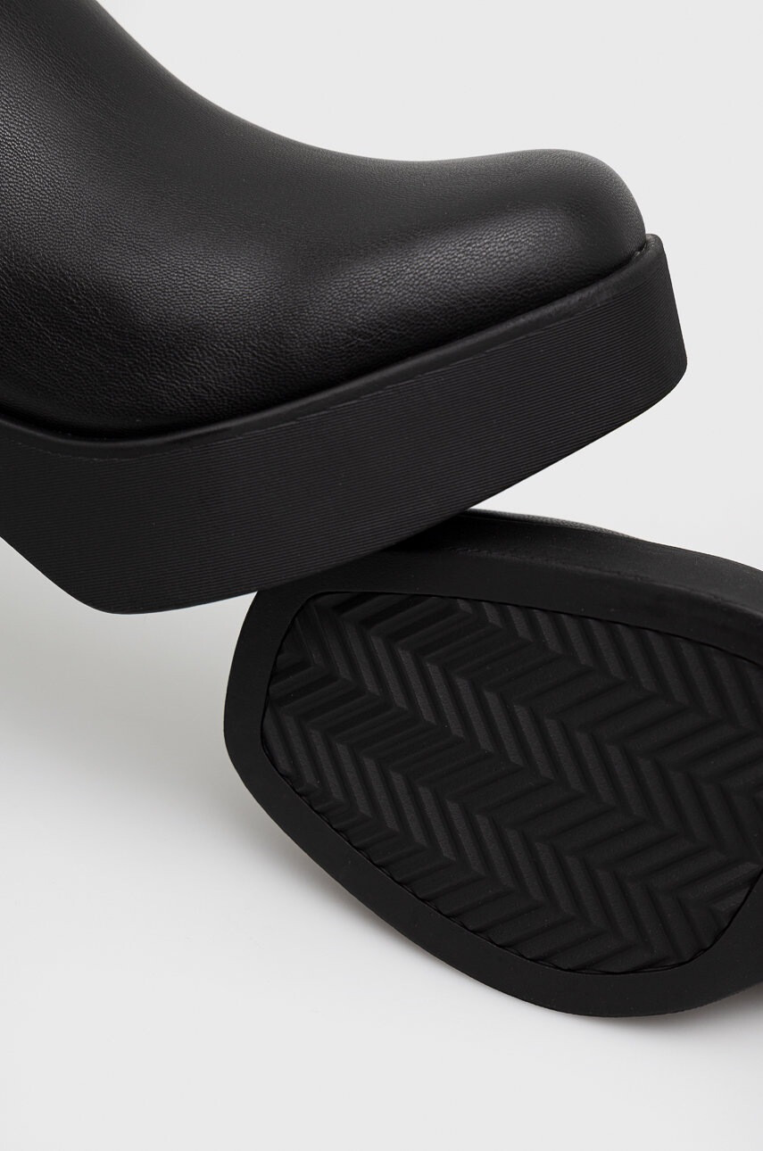 Aldo Ботуши Upscale в черно с висок ток - Pepit.bg