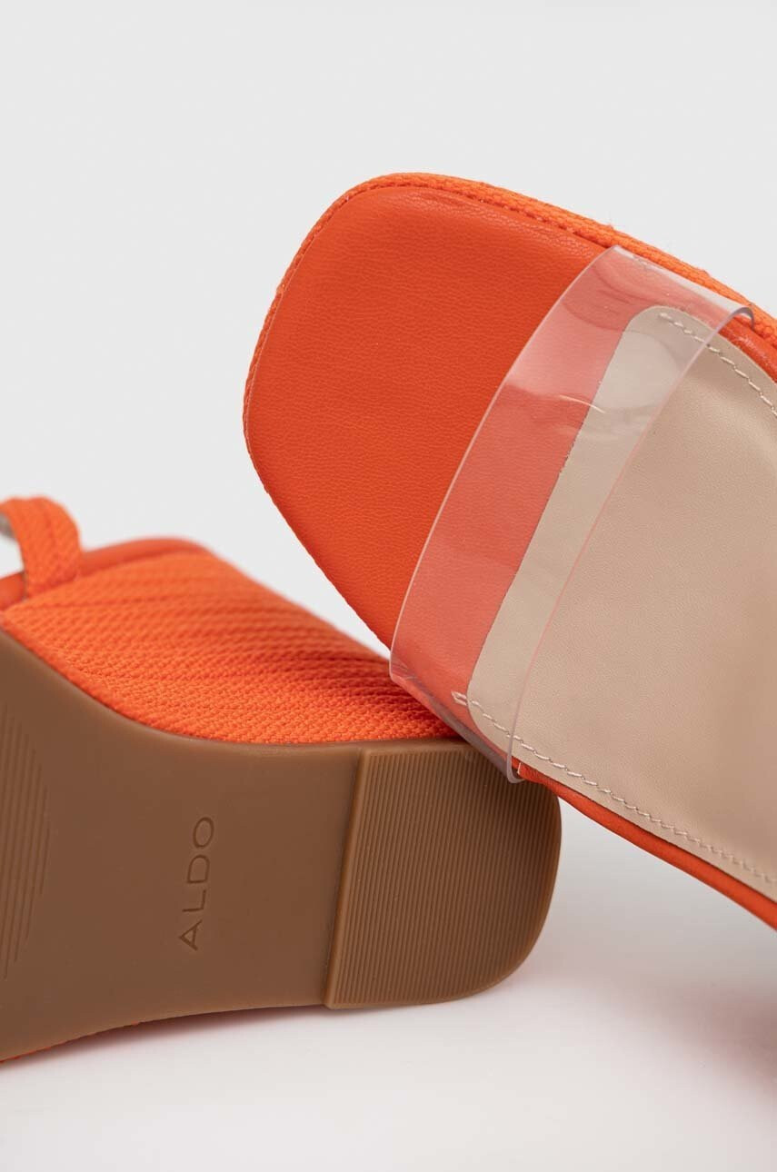 Aldo Сандали Devonteriel в оранжево със скосена платформа - Pepit.bg