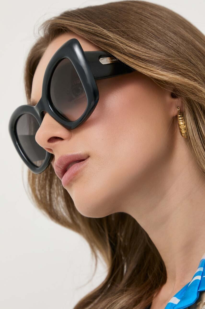 Alexander McQueen Слънчеви очила в черно - Pepit.bg