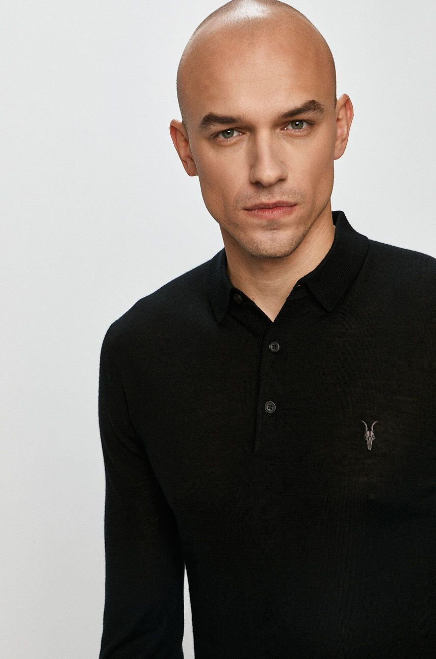 AllSaints Блуза с дълъг ръкав Mode Merino LS Polo - Pepit.bg