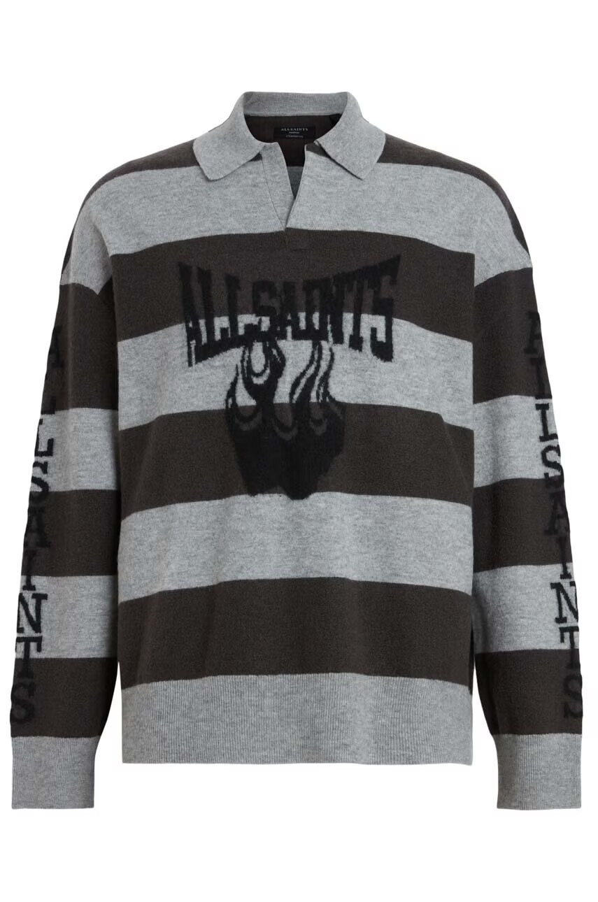 AllSaints Блуза с дълги ръкави в черно - Pepit.bg