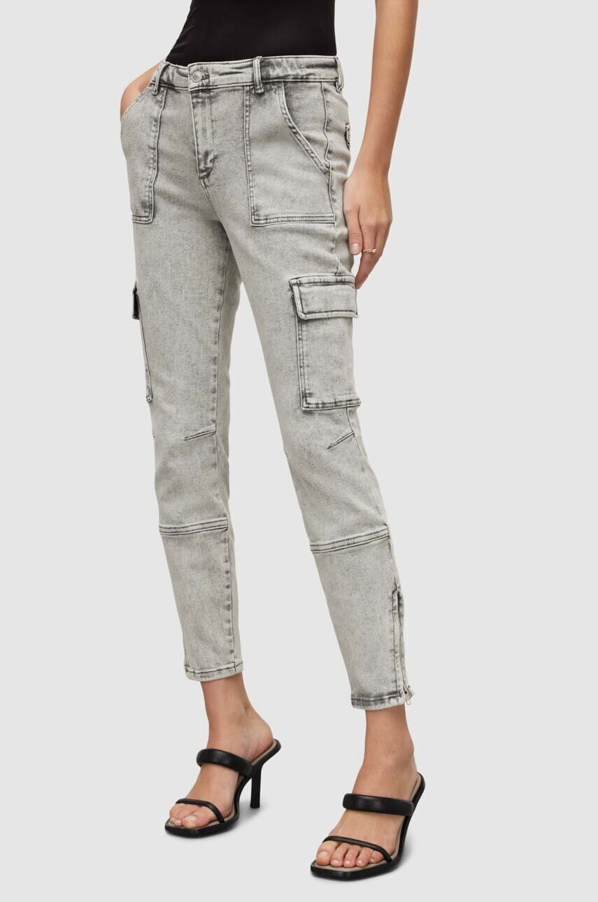 AllSaints Дънки в с висока талия - Pepit.bg