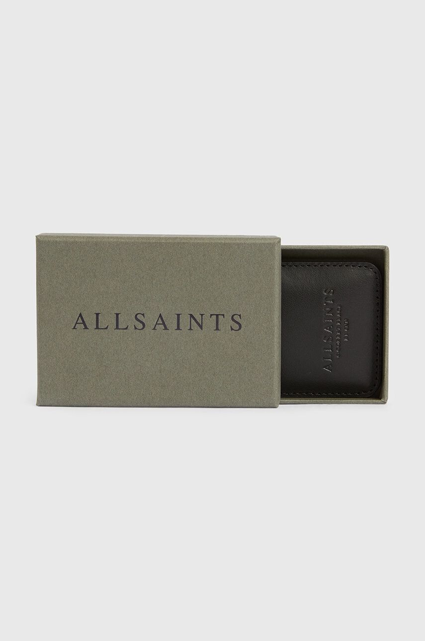 AllSaints Кожен калъф за карти в черно - Pepit.bg