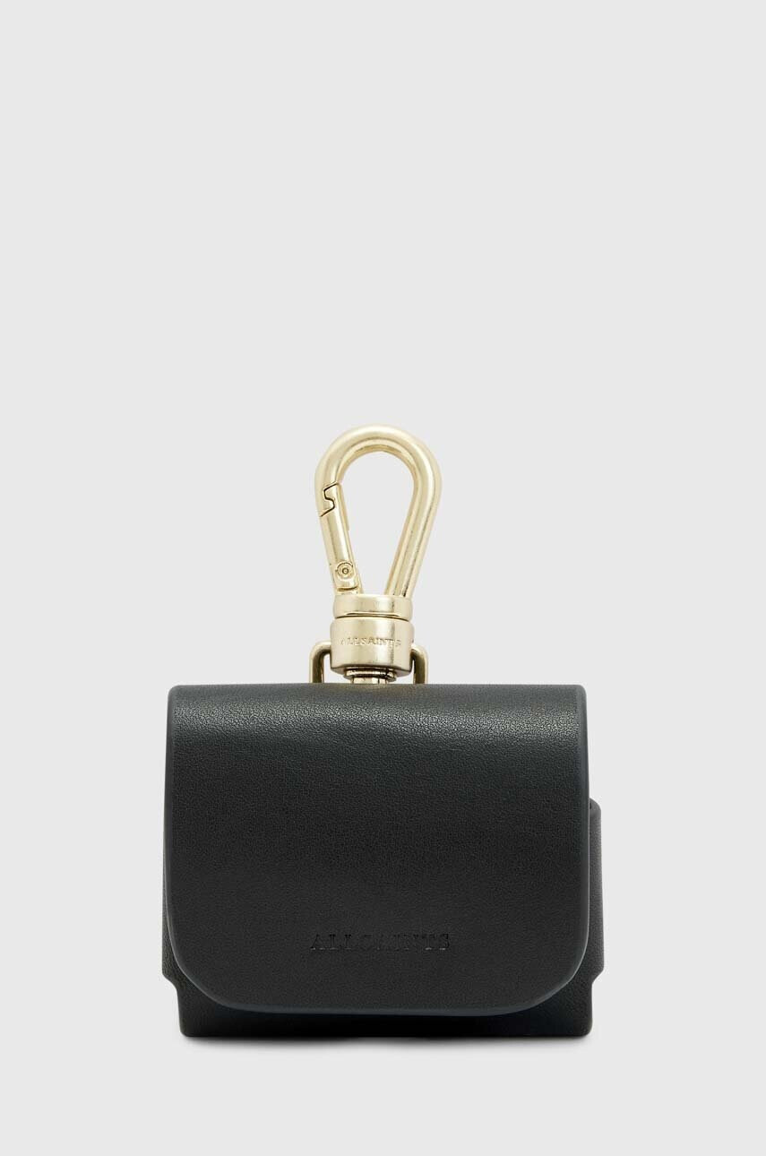 AllSaints Кожен калъф за слушалки в черно - Pepit.bg