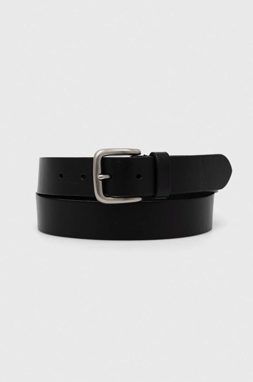 AllSaints Кожен колан мъжки в черно - Pepit.bg