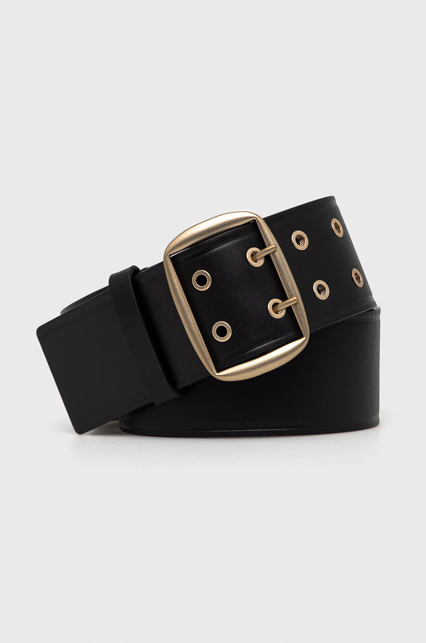 AllSaints Кожен колан дамски в черно - Pepit.bg