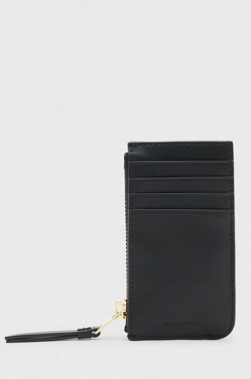 AllSaints Кожен портфейл дамски в черно - Pepit.bg