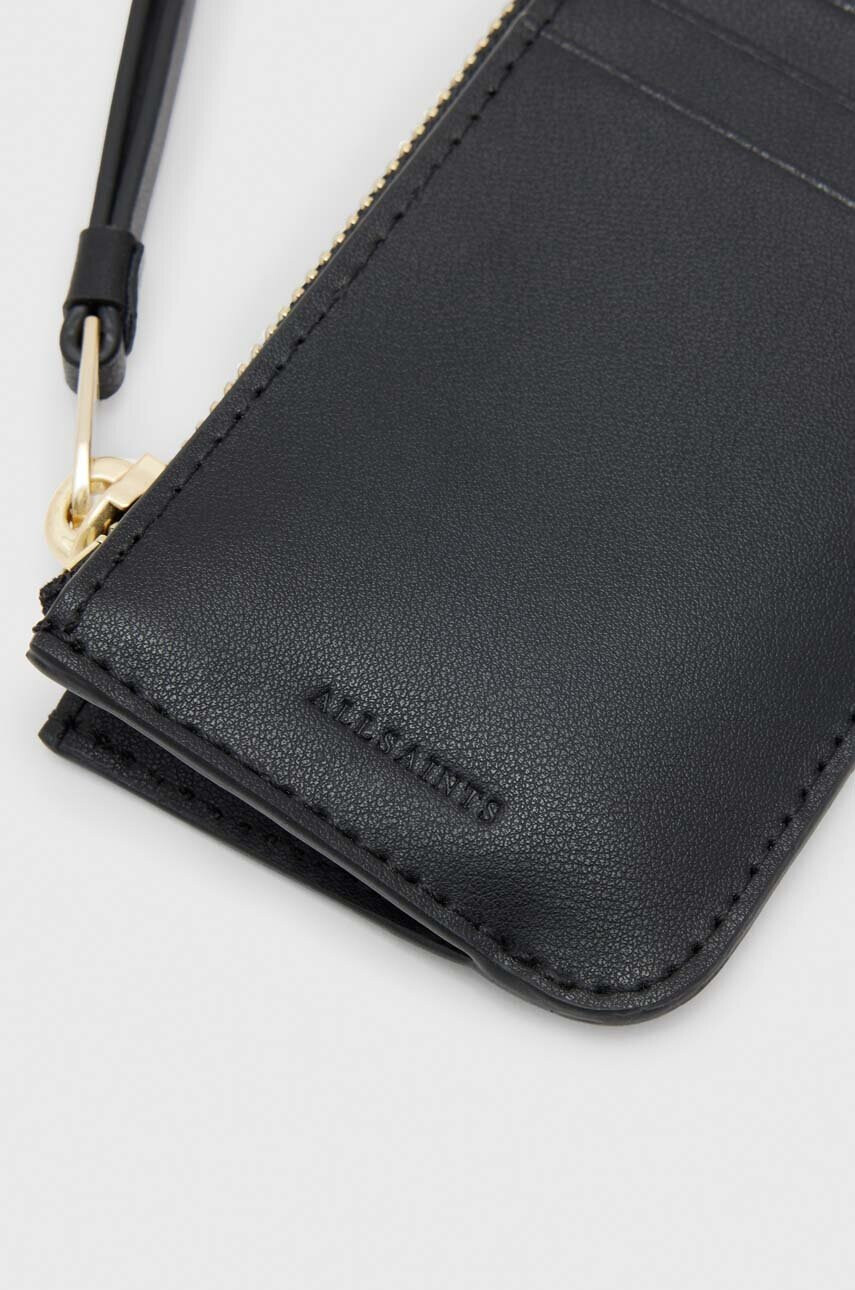 AllSaints Кожен портфейл дамски в черно - Pepit.bg