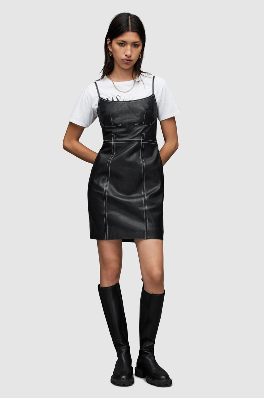 AllSaints Кожена рокля - Pepit.bg