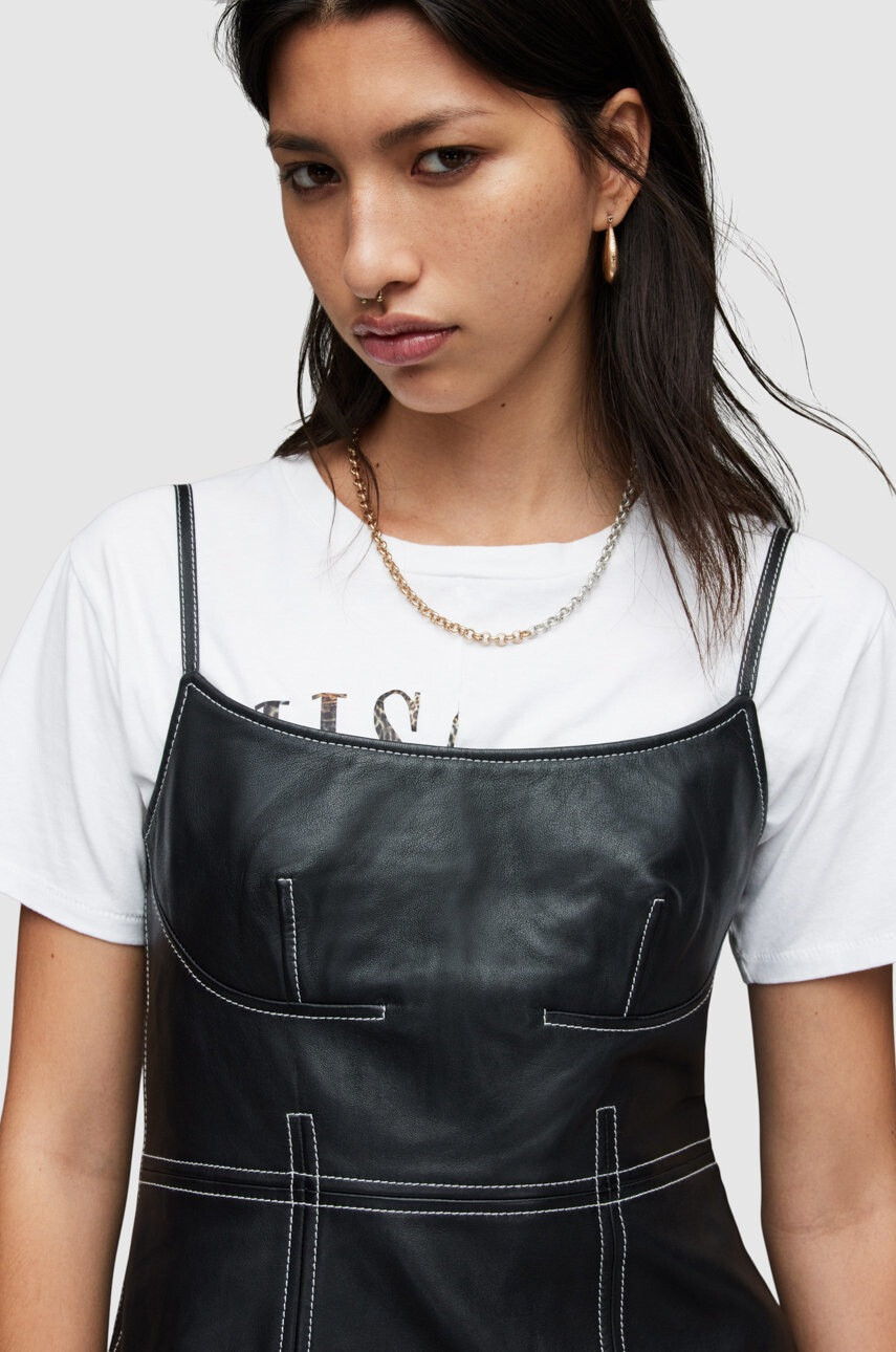 AllSaints Кожена рокля - Pepit.bg