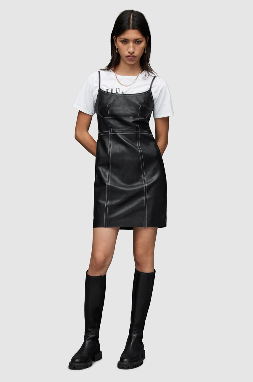 AllSaints Кожена рокля - Pepit.bg