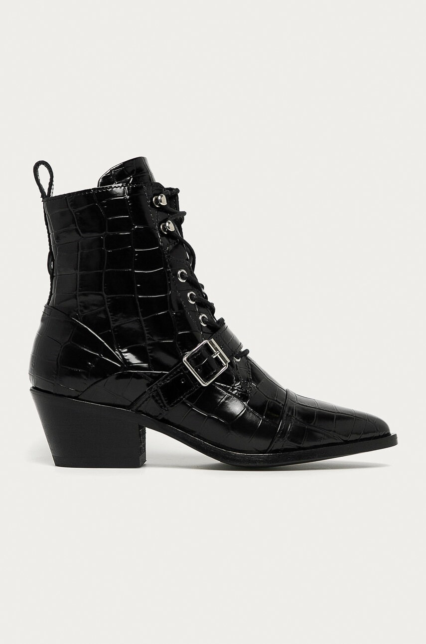 AllSaints Кожени боти Katy Croco - Pepit.bg