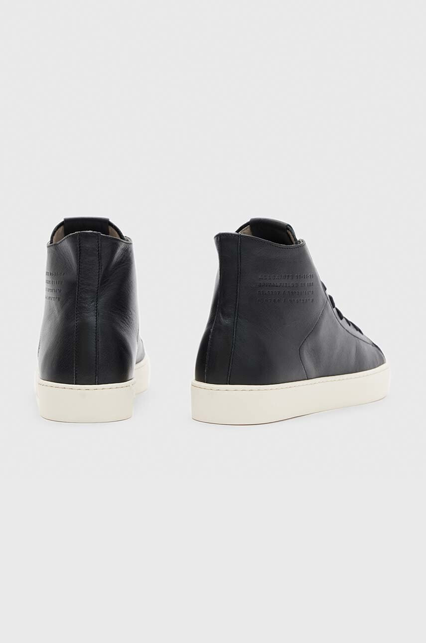 AllSaints Кожени кецове Slone High Top в черно - Pepit.bg