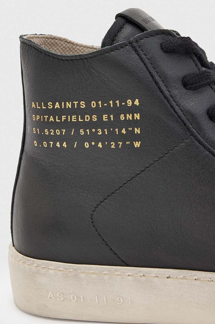 AllSaints Кожени кецове Tana High Top в черно - Pepit.bg