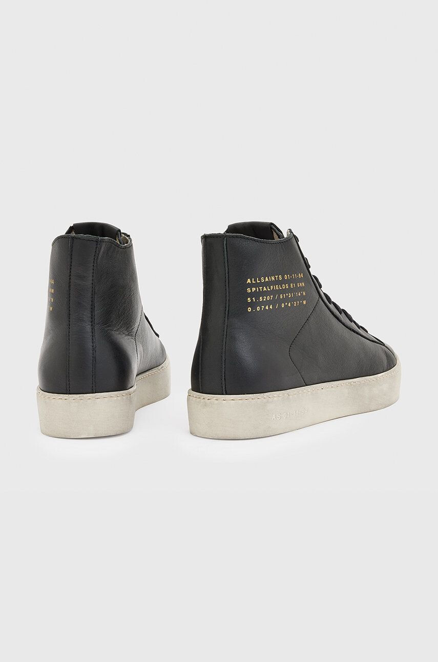 AllSaints Кожени кецове Tana High Top в черно - Pepit.bg