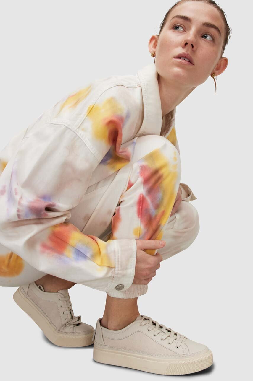AllSaints Кожени маратонки MILLA в бежово WF716Y - Pepit.bg