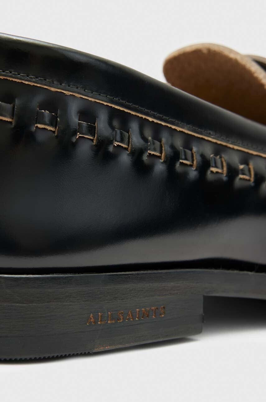 AllSaints Кожени мокасини SAMMY в черно MZ611Y - Pepit.bg