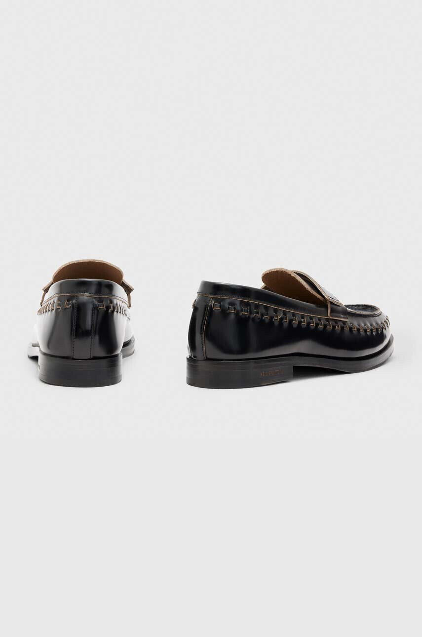 AllSaints Кожени мокасини SAMMY в черно MZ611Y - Pepit.bg
