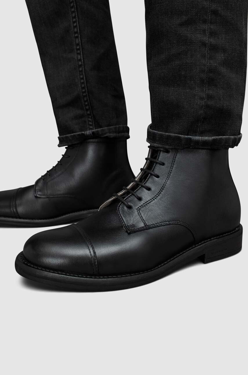 AllSaints Кожени обувки Harland в черно - Pepit.bg