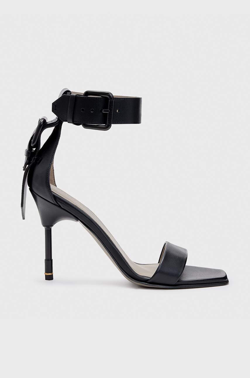 AllSaints Кожени сандали Noir в черно WF677Y - Pepit.bg
