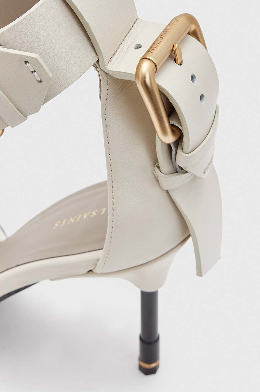 AllSaints Кожени сандали Noir в бежово WF582Y - Pepit.bg
