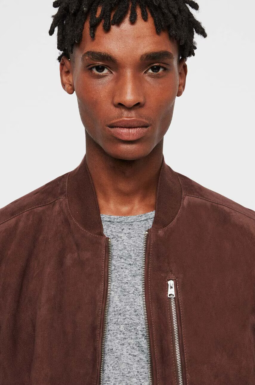 AllSaints Кожено яке в кафяво преходен модел - Pepit.bg