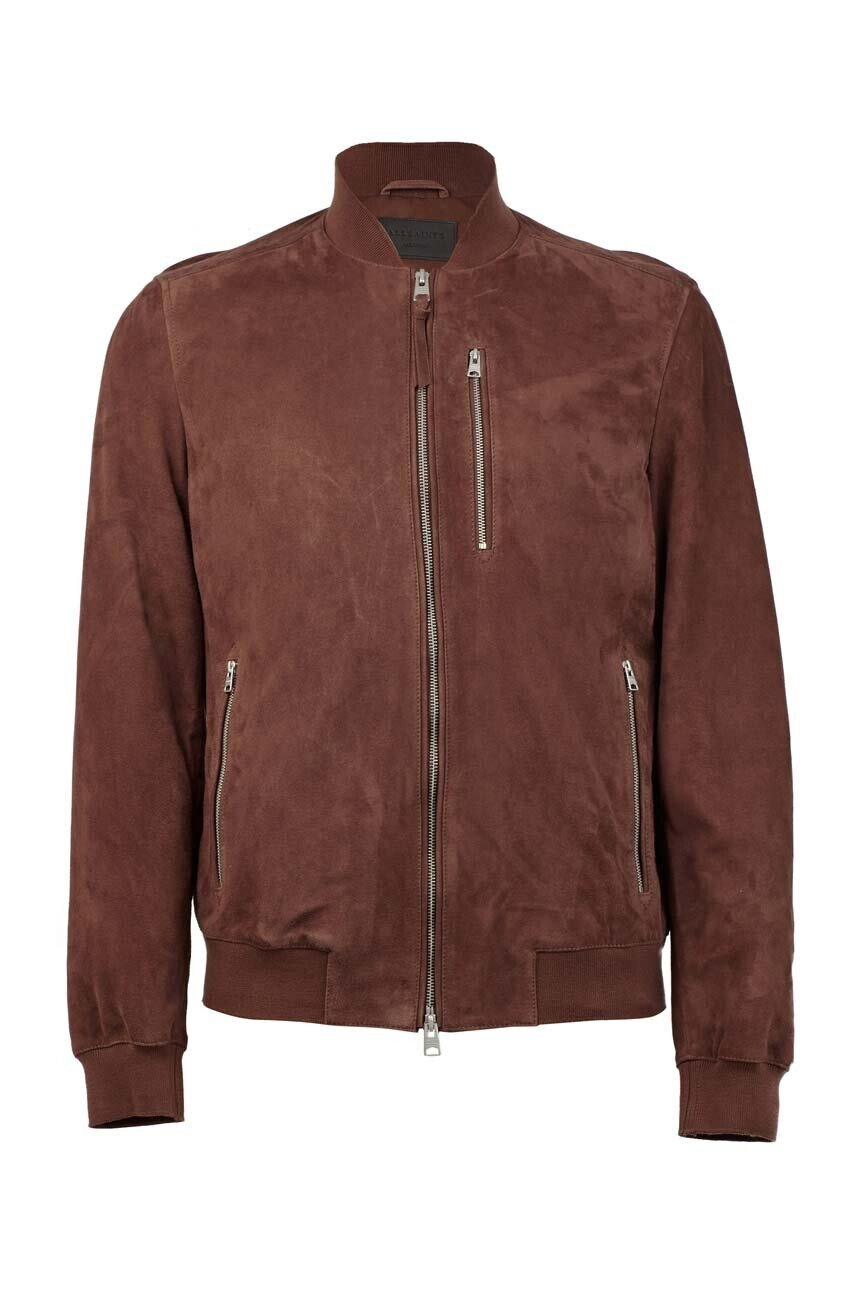 AllSaints Кожено яке в кафяво преходен модел - Pepit.bg