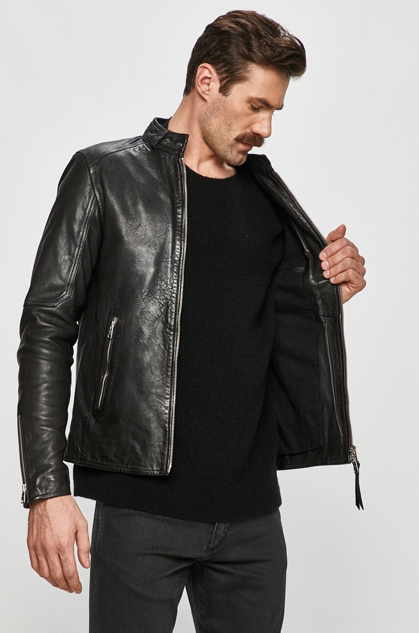 AllSaints Koжено яке Cora Jacket - Pepit.bg