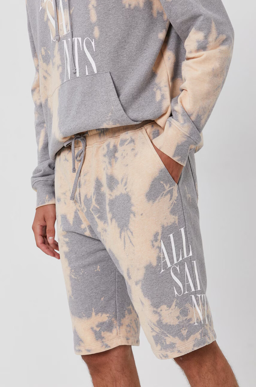 AllSaints Къс панталон мъжки в сиво - Pepit.bg