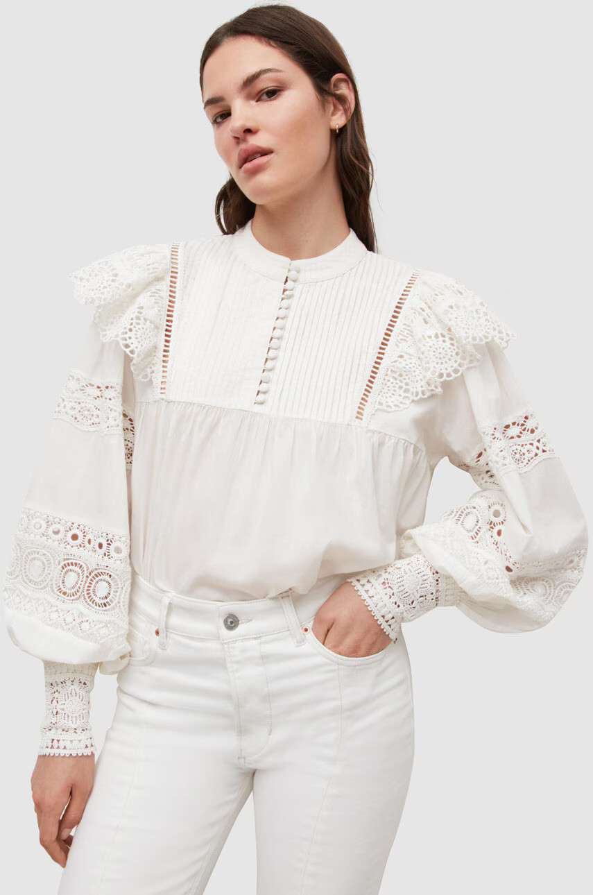AllSaints Памучна блуза - Pepit.bg