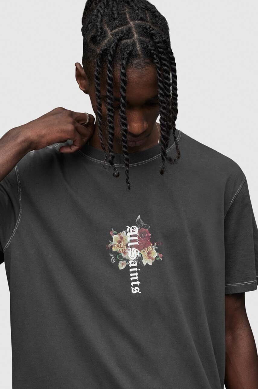 AllSaints Памучна тениска - Pepit.bg