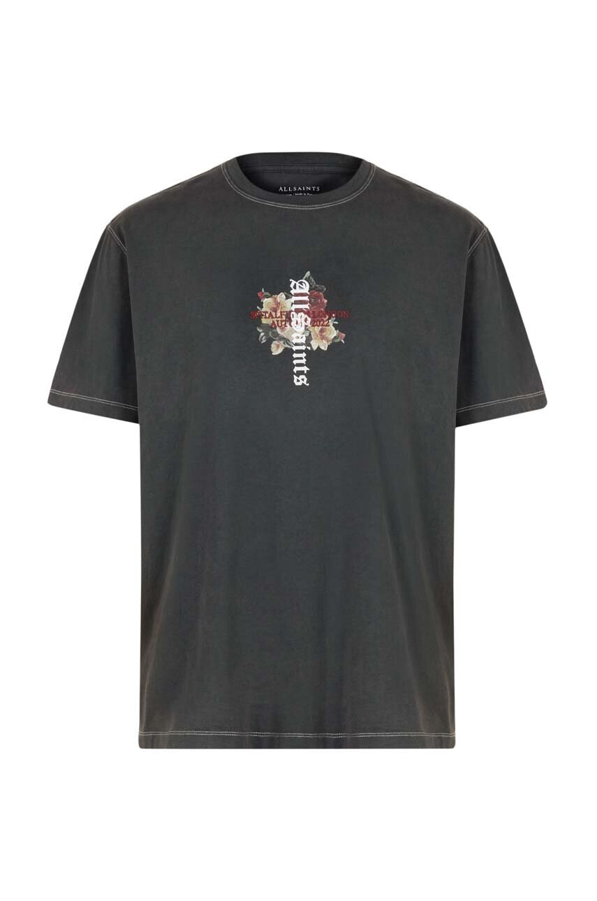 AllSaints Памучна тениска - Pepit.bg