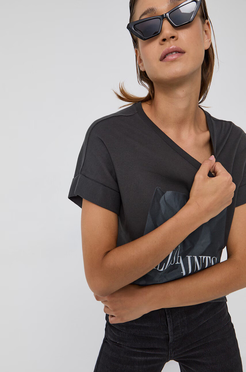 AllSaints Памучна тениска - Pepit.bg