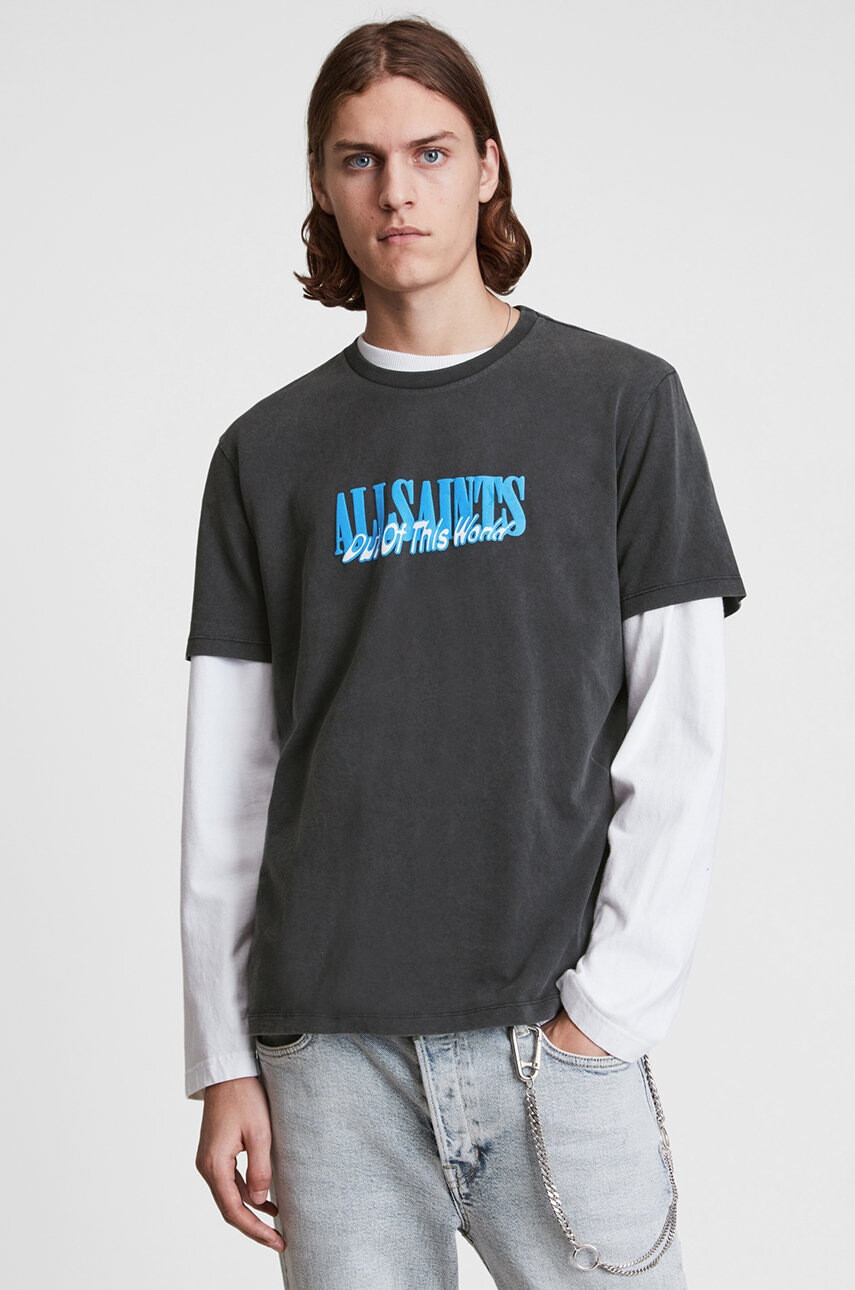 AllSaints Памучна тениска - Pepit.bg