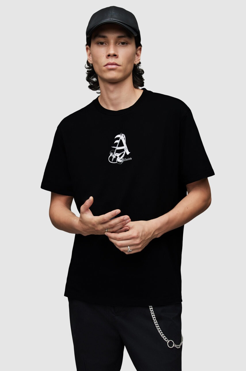 AllSaints Памучна тениска - Pepit.bg