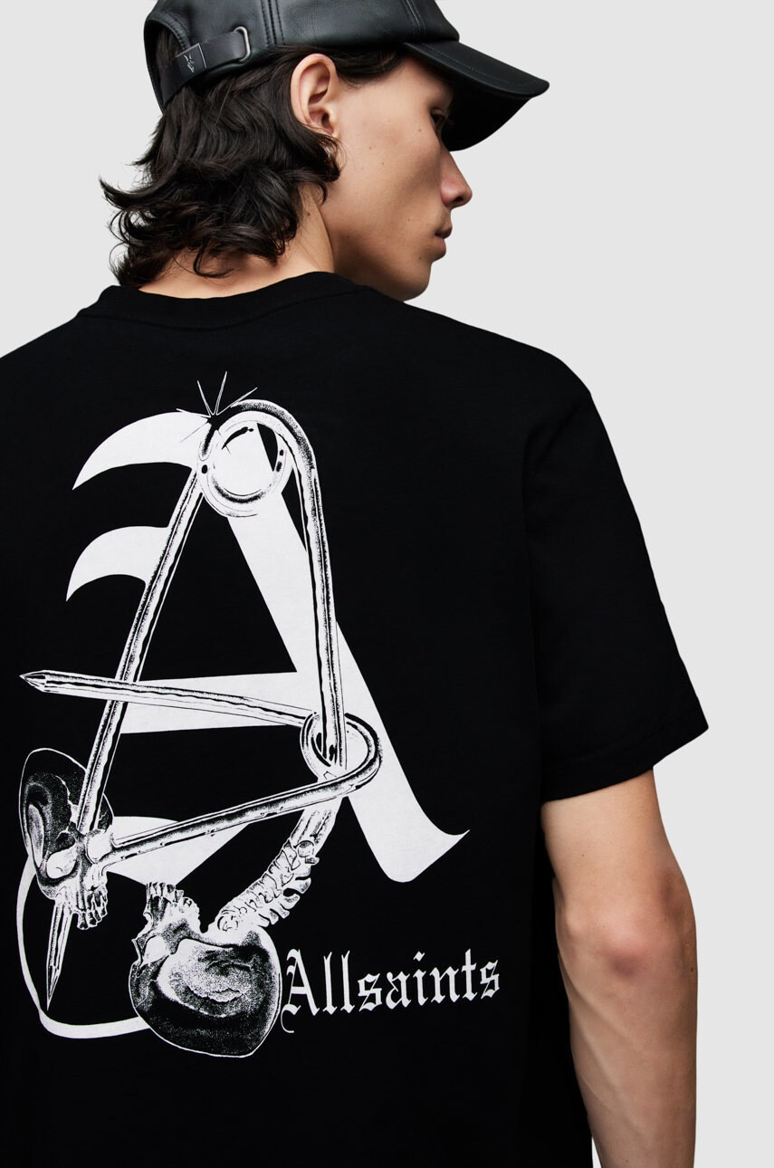 AllSaints Памучна тениска - Pepit.bg