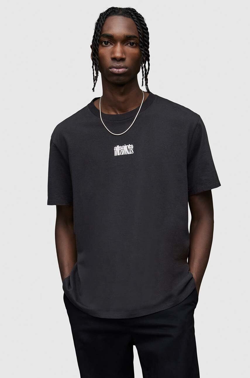 AllSaints Памучна тениска в бяло - Pepit.bg