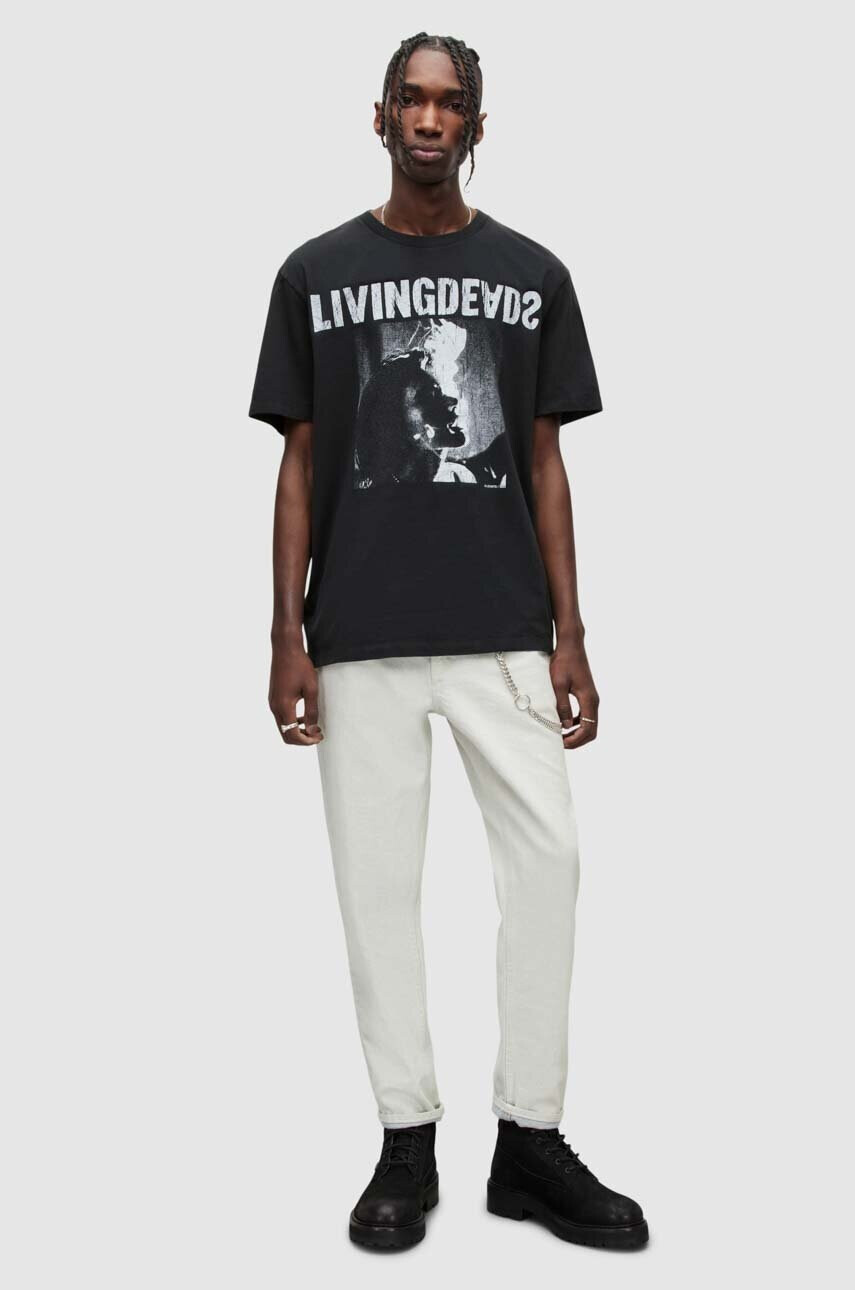 AllSaints Памучна тениска - Pepit.bg
