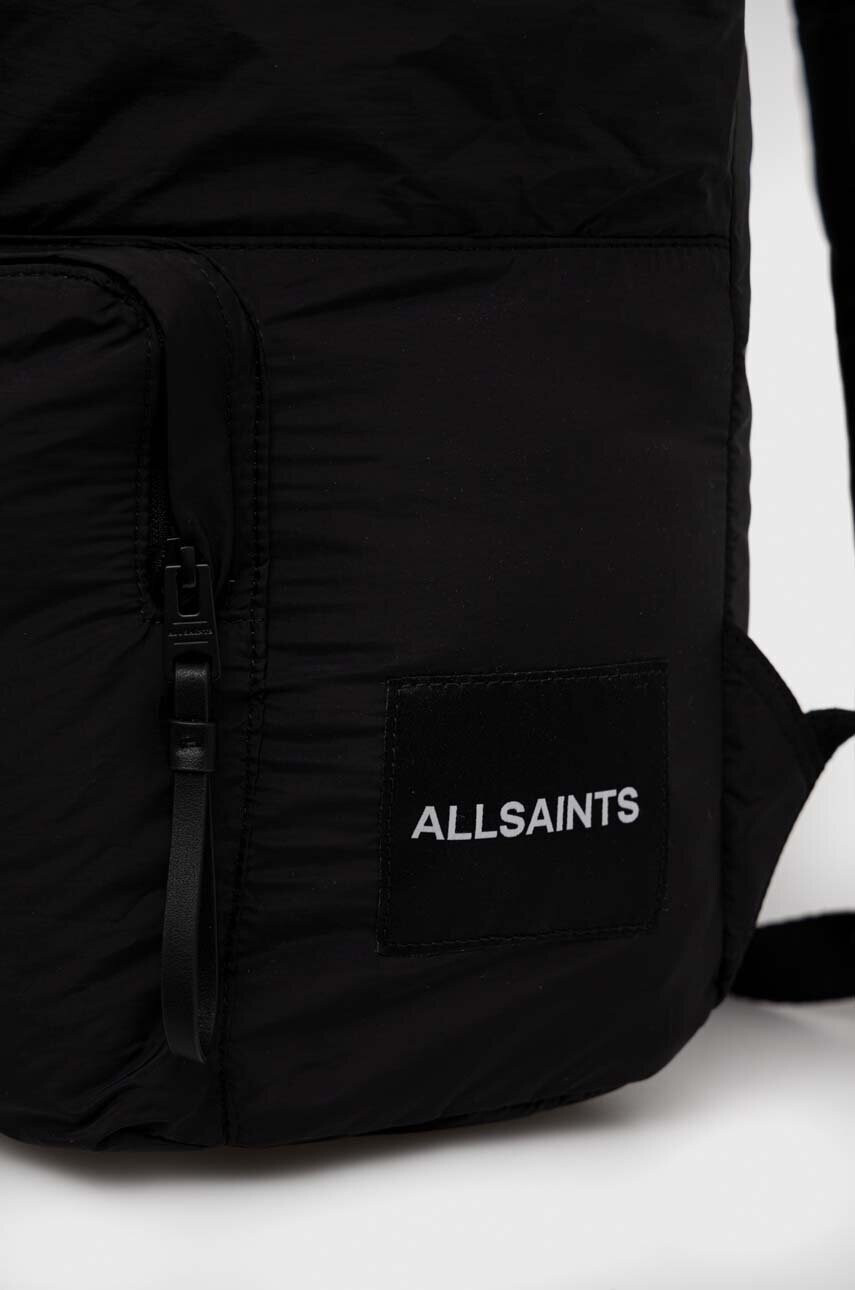AllSaints Раница в черно голям размер с изчистен дизайн - Pepit.bg