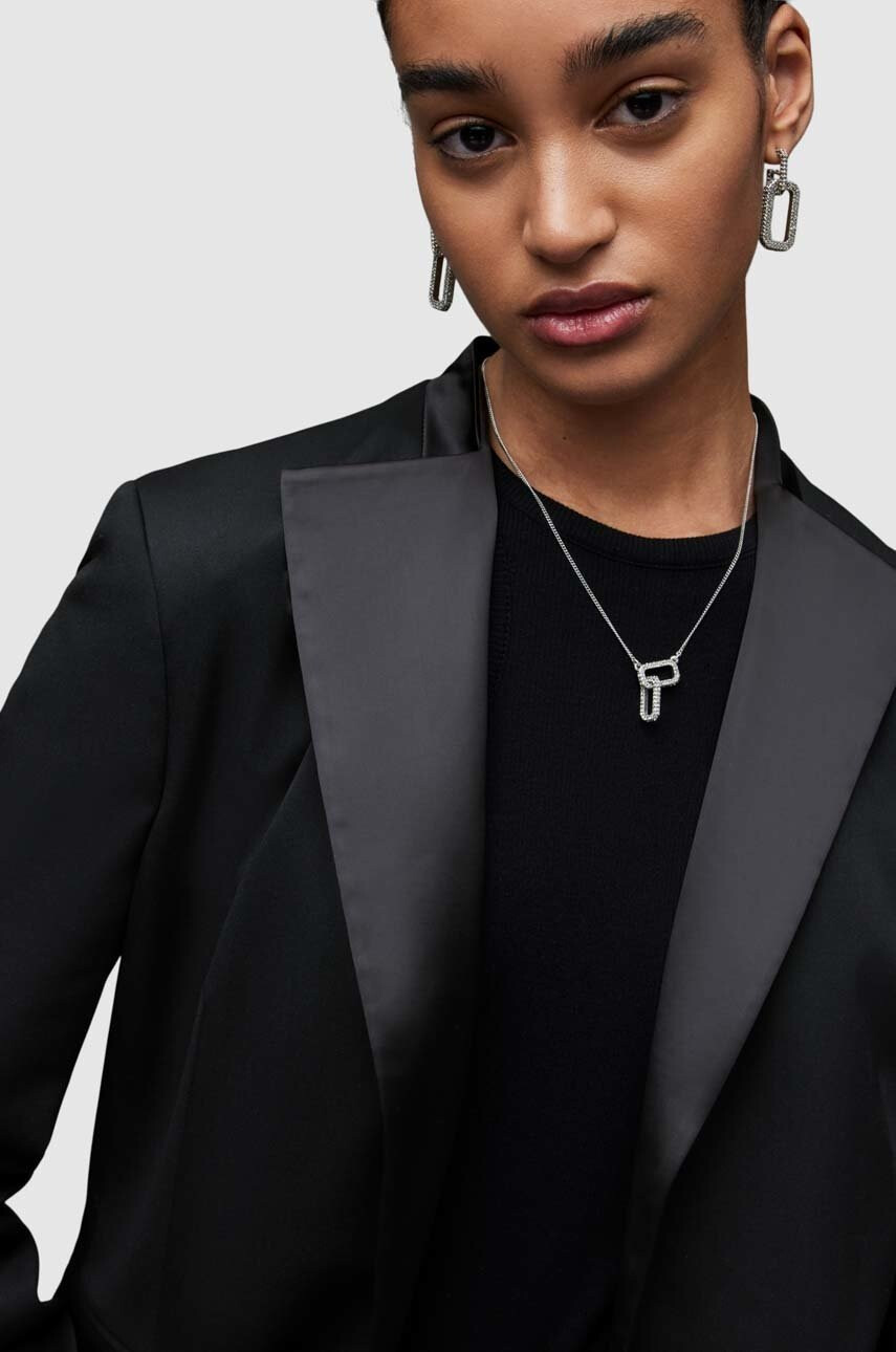 AllSaints Сако в черно с едно копче с изчистен дизайн - Pepit.bg