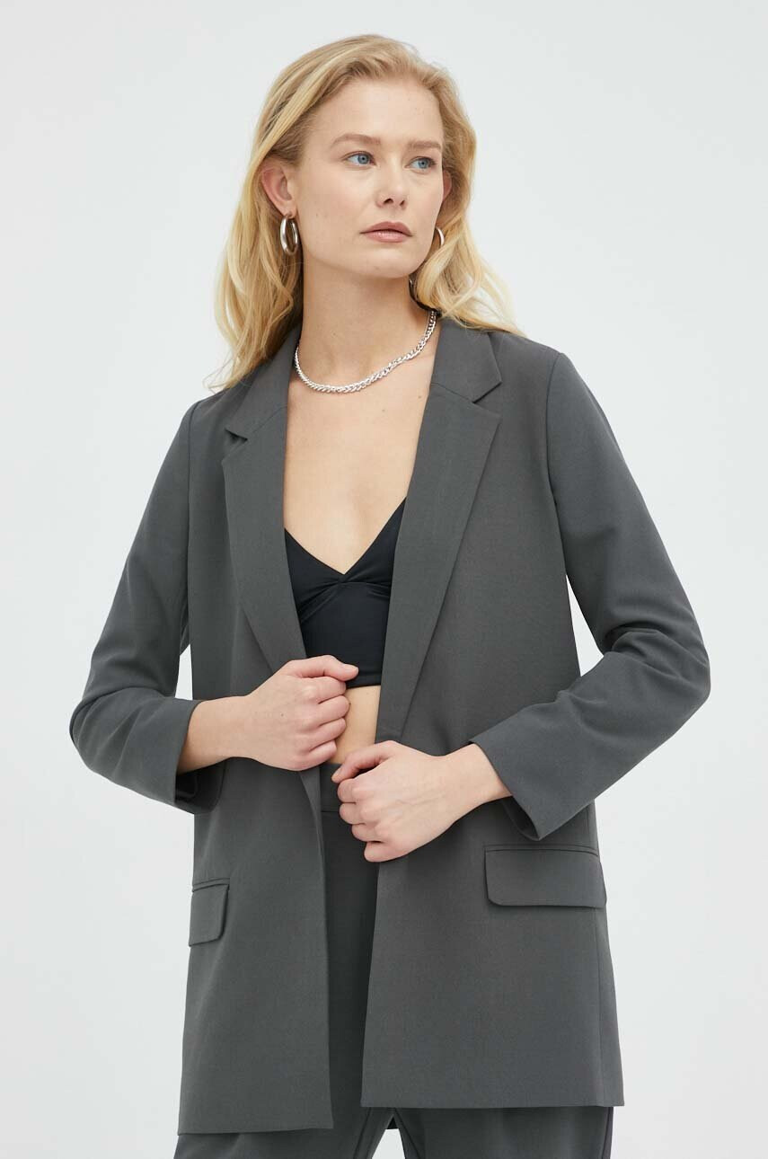 AllSaints Сако в черно без закопчаване с изчистен дизайн - Pepit.bg