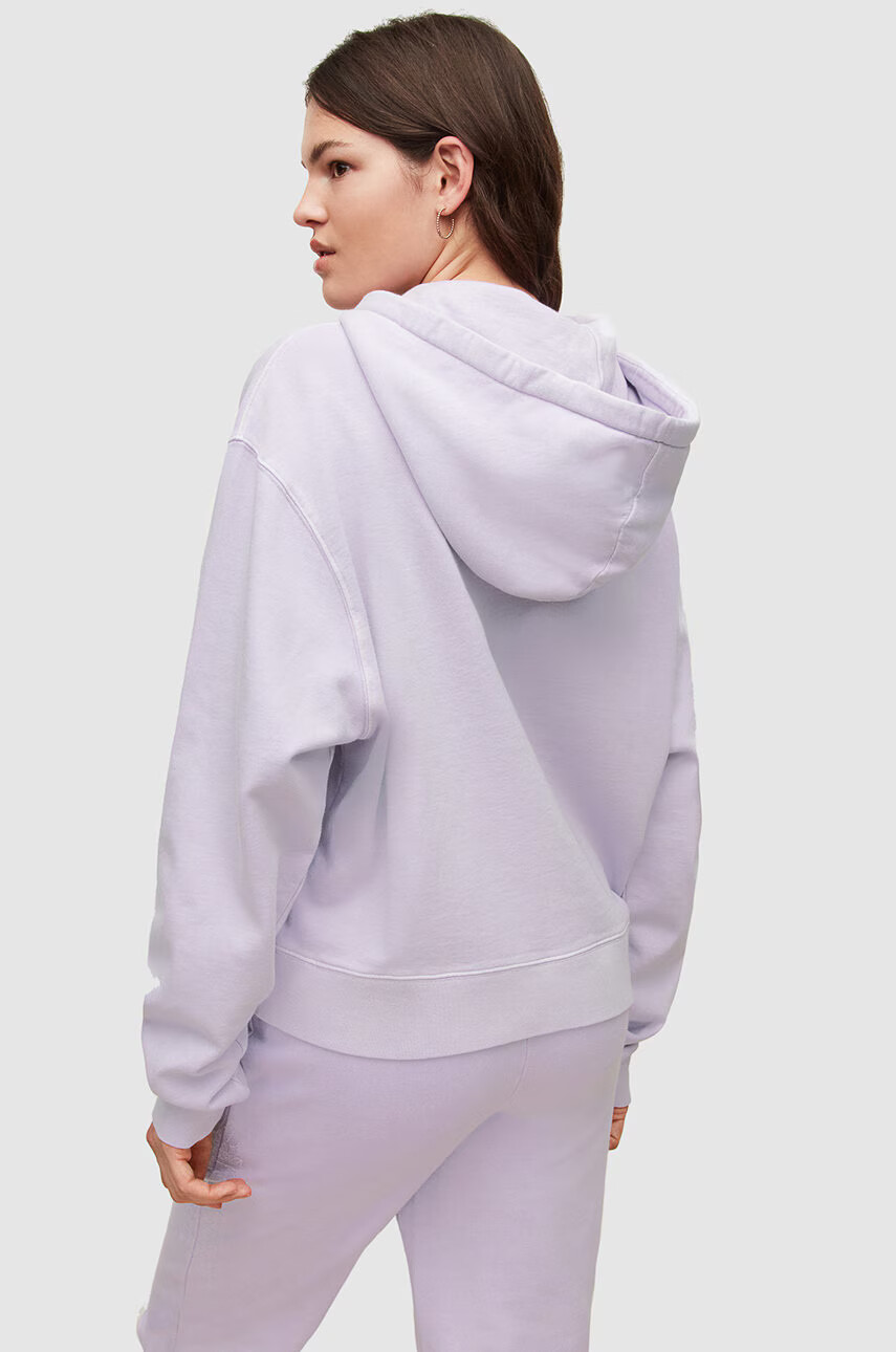 AllSaints Суичър в лилаво с изчистен дизайн - Pepit.bg